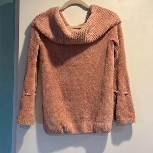 Women’s Dusty Pink Bell Sleeve Sweater